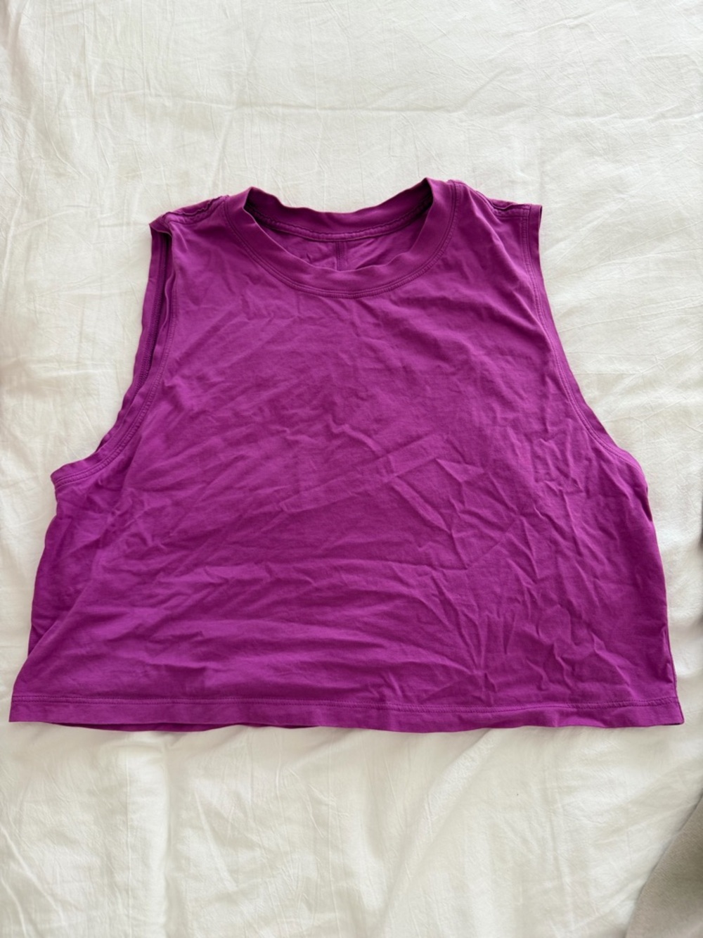 Women's Sleeveless Lululemon Crop Tank Top - Purple